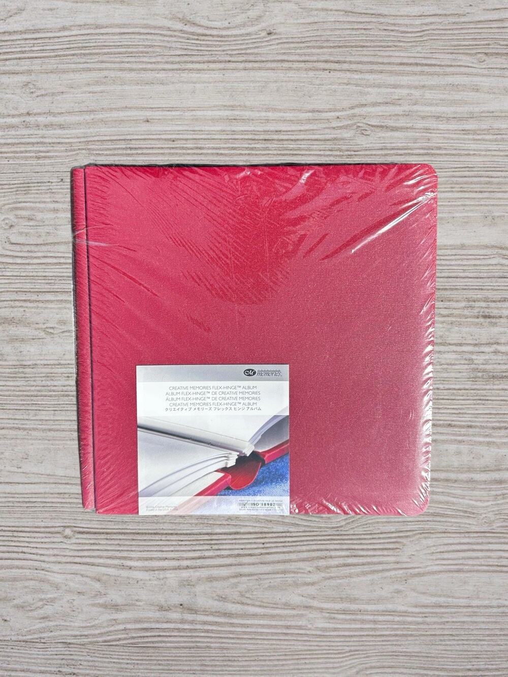New Creative Memories Premiere 12x12" Scrapbook Album Incl. Pages Ruby Red